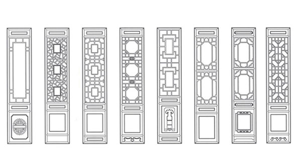 安庆喜迎门中式花格CAD设计图样式大全